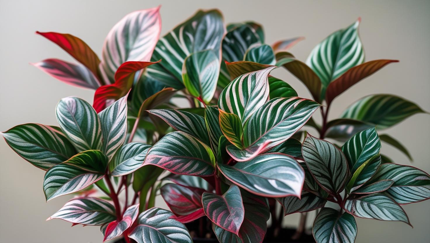Aglaonema em vaso decorativo, planta ornamental para ambientes com pouca luz e fácil manutenção